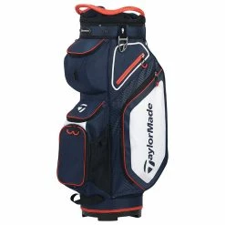 Taylormade Pro 8.0 Golf Cart Bag - Navy/White/Red
