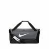 NIKE Brasilia 9.5 Holdall Duffel Bag - Iron Grey / Black / White