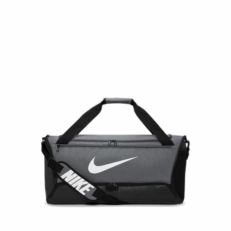NIKE Brasilia 9.5 Holdall Duffel Bag - Iron Grey / Black / White
