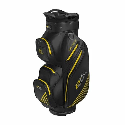 Powakaddy Dri-Tech Golf Cart Bag - Black/Grey/Yellow