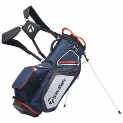 Taylormade 8.0 Pro Golf Stand Bag - Navy/White/Red