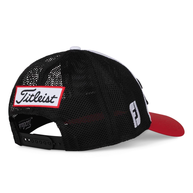 Titleist TOUR PERFORMANCE MESH HAT (BLACK/RED/WHITE) - Image 4