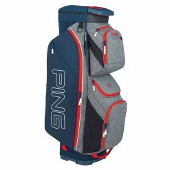 Ping Traverse '20 Golf Cart Bag - Navy/Grey/Red